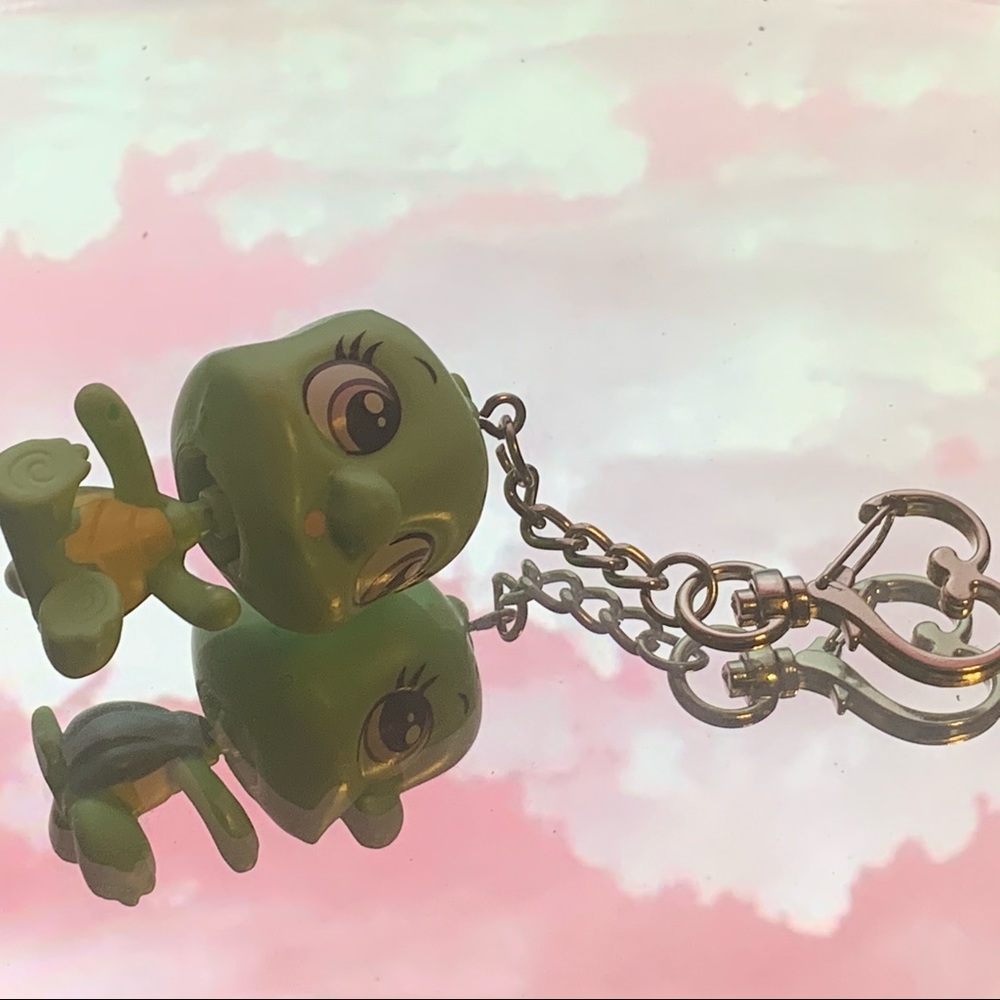 Handmade LPS turtle keychain